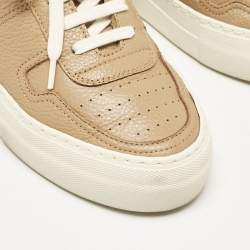 Common Projects Tan Leather BBall Super Sneakers Size 35