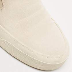 Common Projects White Canvas Slip On Sneakers Size 36