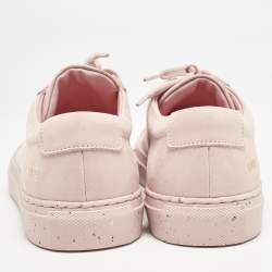 Common Projects Blush Pink Nubuck Leather Achilles Low Top Sneakers Size 37