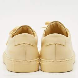 Common Projects Cream Leather Achilles Low Top Sneakers Size 40