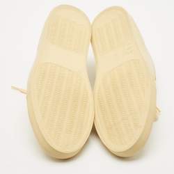 Common Projects Cream Leather Achilles Low Top Sneakers Size 40