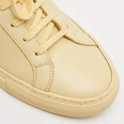 Common Projects Cream Leather Achilles Low Top Sneakers Size 40