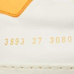 Pre Owned Common Projects White Leather Achilles Low Top Sneakers Size 37