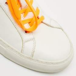 Pre Owned Common Projects White Leather Achilles Low Top Sneakers Size 37