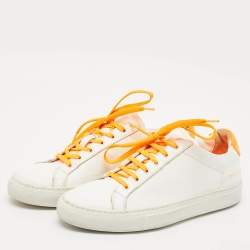 Pre Owned Common Projects White Leather Achilles Low Top Sneakers Size 37