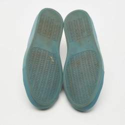 Pre Owned Common Projects Blue Leather Achilles Low Top Sneakers Size 40