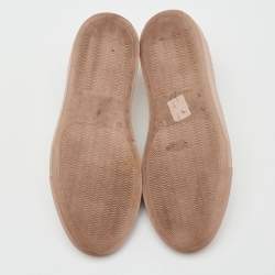 Pre Owned Common Projects Pink Leather Achilles Low Top Sneakers Size 35