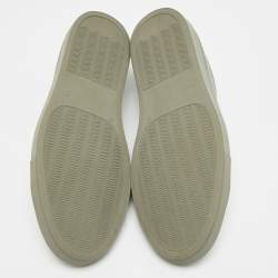 Pre Owned Common Projects Achilles Size 40 Grey Leather Low Top Sneakers