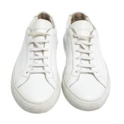 Common Projects White Original Achilles Leather Low Trainer Size IT 41