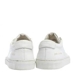 Common Projects White Original Achilles Leather Low Trainer Size IT 41