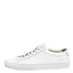 Common Projects White Original Achilles Leather Low Trainer Size IT 41