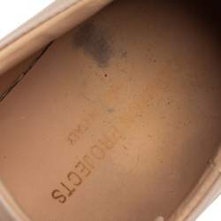 Pre Owned Common Projects Beige Leather Low Top Sneakers Size 39