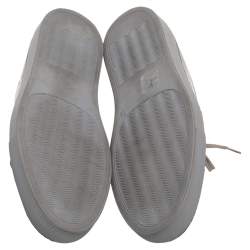 Common Projects Grey Leather Low Top Sneakers Size 41