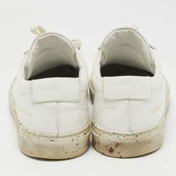 Common Projects White Leather Achilles Sneakers Size 39