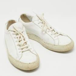Common Projects White Leather Achilles Sneakers Size 39