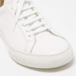 Common Projects White Leather Achilles Low Top Sneakers Size 37