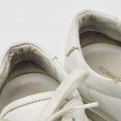 Common Projects White Leather Achilles Low Top Sneakers Size 38
