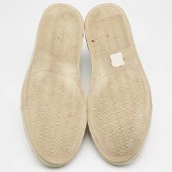 Common Projects White Leather Achilles Low Top Sneakers Size 38