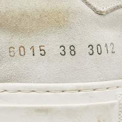 Common Projects Grey Suede Achilles Lace Up Sneakers Size 38