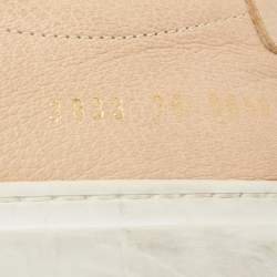Common Projects Beige Leather Achilles Low Top Sneakers Size 38