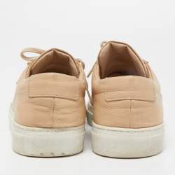 Common Projects Beige Leather Achilles Low Top Sneakers Size 38