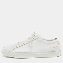 Common Projects White Leather Achilles Sneakers Size 39