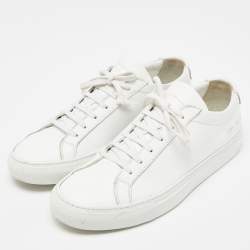 Common Projects White Leather Achilles Sneakers Size 39