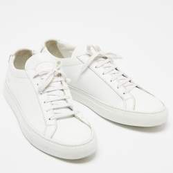 Common Projects White Leather Achilles Sneakers Size 39