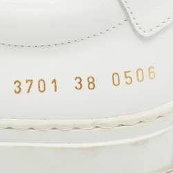 Common Projects White Leather Achilles Sneakers Size 38