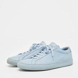Common Projects Blue Leather Low Top Sneakers Size 39