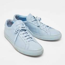 Common Projects Blue Leather Low Top Sneakers Size 39