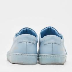 Common Projects Blue Leather Low Top Sneakers Size 39