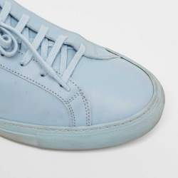 Common Projects Blue Leather Low Top Sneakers Size 39