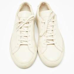 Common Projects Cream Leather Achilles Sneakers Size 39