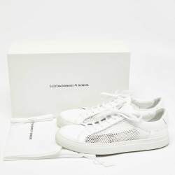 Common Projects White Leather and Mesh Achilles Sneakers Size 40