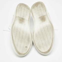 Common Projects White Leather and Mesh Achilles Sneakers Size 40