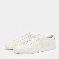 Common Projects Off White Leather Achilles Sneakers Size 41