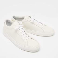 Common Projects Off White Leather Achilles Sneakers Size 41