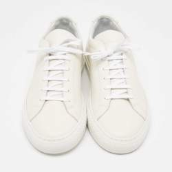 Common Projects Off White Leather Achilles Sneakers Size 41