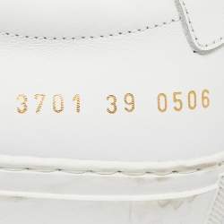 Common Projects White Leather Achilles Sneakers Size 39
