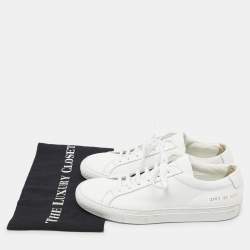 Common Projects White Leather Achilles Sneakers Size 39