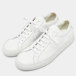 Common Projects White Leather Achilles Sneakers Size 39