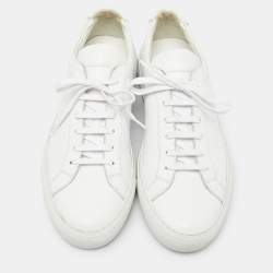 Common Projects White Leather Achilles Sneakers Size 39