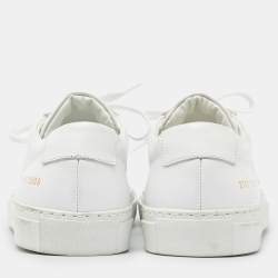 Common Projects White Leather Achilles Sneakers Size 39