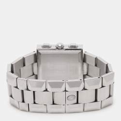 Concord Silver Guilloche Stainless Steel La Scala 14.H1.1371 Women's Wristwatch 30 mm