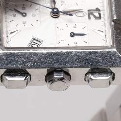 Concord Silver Guilloche Stainless Steel La Scala 14.H1.1371 Women's Wristwatch 30 mm