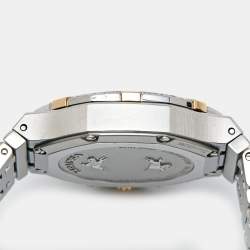 Concord Mother of Pearl Aftermarket Diamonds 18k Rose Gold Stainless Steel Saratoga 02.3.15.1165 Women's Wristwatch 31 mm 