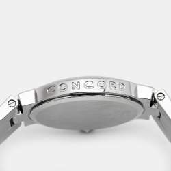 Pre Owned Concord White Mother Of Pearl Diamond Stainless Steel La Scala 14.G4.1846 Women's Wristwatch 25.80 mm