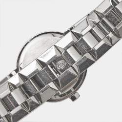 Pre Owned Concord White Mother Of Pearl Diamond Stainless Steel La Scala 14.G4.1846 Women's Wristwatch 25.80 mm