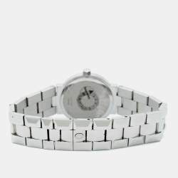 Pre Owned Concord La Scala 14.G4.1843 Powder Blue Dial Stainless Steel Diamond Women's Wristwatch 26 mm
